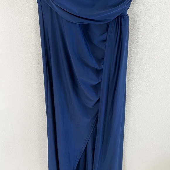Faeriesty Side Slit Navy Dress - Picture 7 of 12